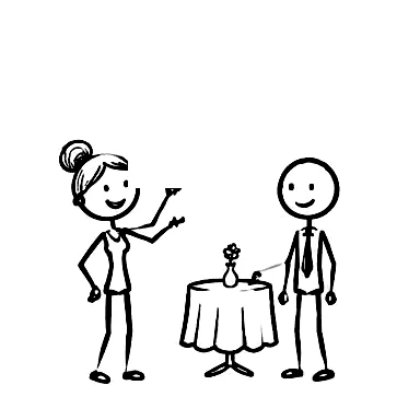 Schwarz-Weiss-Zeichnung: Freizeit, Sport & Events